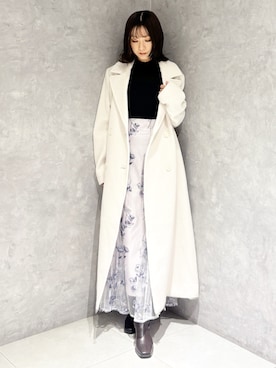 「アイテム（チェスターコート）」を使った、kaho さん（レディース・151cm）の秋コーディネート