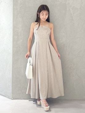 「アイテム（トートバッグ）」を使った、kaho さん（レディース・151cm）の夏コーディネート
