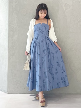 「MERCURYDUO（マーキュリーデュオ）のアイテム（シューズ）」を使った、kaho さん（レディース・151cm）の夏コーディネート