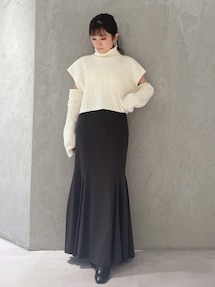ウエストリブ切替マーメイドスカート｜マーキュリーデュオ