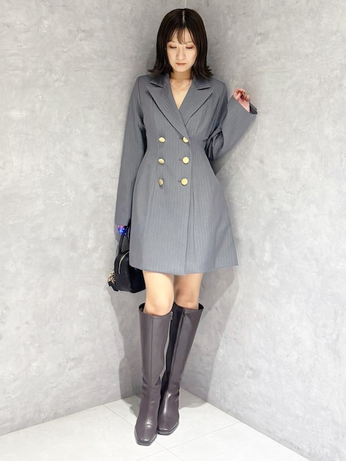 2WAYフィットアンドフレアジャケットワンピース（ワンピース