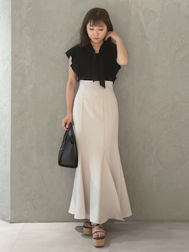 「おとなコーデ」｜「アイテム（サンダル）」を使った、kaho さん（レディース・151cm）の夏コーディネート