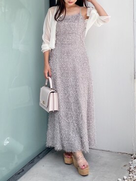 「MERCURYDUO（マーキュリーデュオ）のアイテム（シューズ）」を使った、kaho さん（レディース・151cm）の夏コーディネート