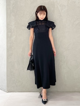「MERCURYDUO（マーキュリーデュオ）のアイテム（シューズ）」を使った、kaho さん（レディース・151cm）の夏コーディネート