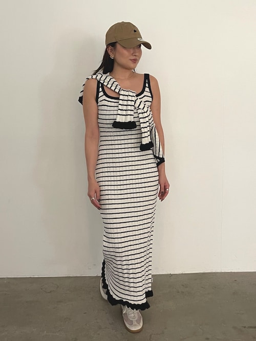クレージュ ☆ アンゴラ混 フリルデザイン バイカラー カーディガン 9A Courreges - クレージュ ☆ アンゴラ混 フリルデザイン バイカラー