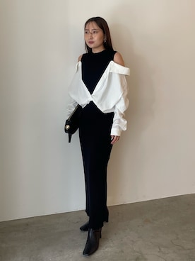 「アイテム（ピアス（両耳用））」を使った、MISAKI KUBOさん（レディース・157cm）の夏コーディネート