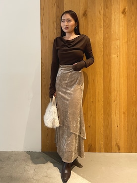 MISAKI KUBOさん（レディース・157cm）の秋コーディネート