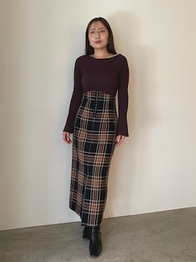 MISAKI KUBOさん（レディース・157cm）の秋コーディネート