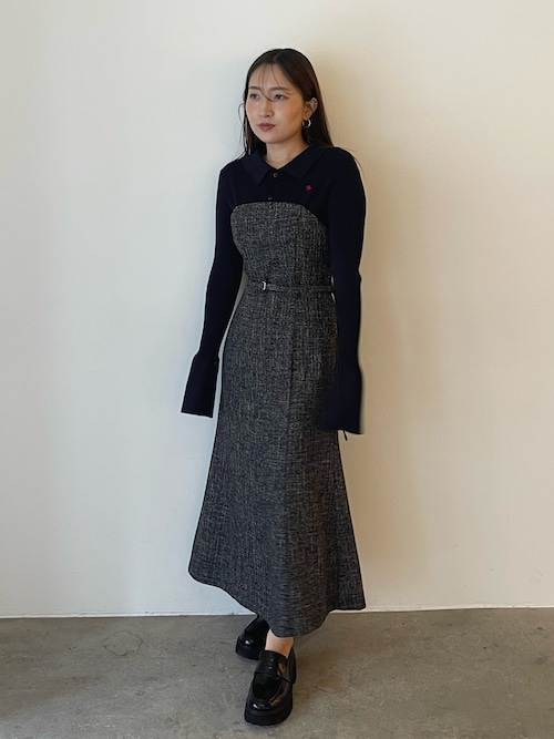 lagunamoon POLO BCS コラボ　ワンピース　ブラウン　M ラグナムーン LAGUNAMOON 【POLO BCSコラボ】オフショル
