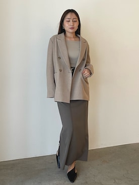 MISAKI KUBOさん（レディース・157cm）の秋コーディネート