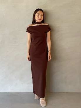 「LAGUNAMOON（ラグナムーン）のアイテム」を使った、MISAKI KUBOさん（レディース・157cm）の夏コーディネート