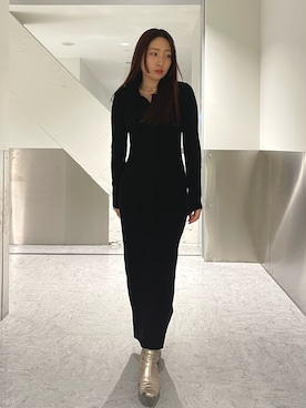 MISAKI KUBOさん（レディース・157cm）の冬コーディネート