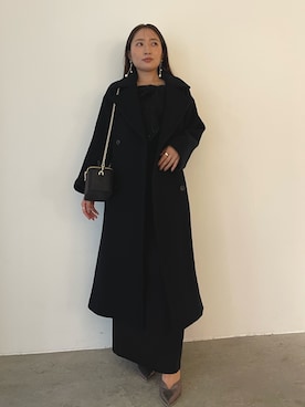 「アイテム（ドレス）」を使った、MISAKI KUBOさん（レディース・157cm）の秋コーディネート