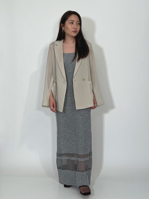 2WAYスリーブシアージャケット（テーラードジャケット）｜LAGUNAMOON