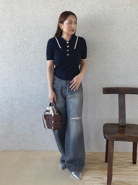 MISAKI KUBOさん（レディース・157cm）の春コーディネート