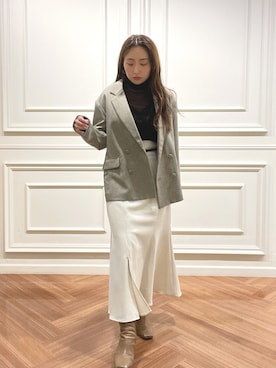 MISAKI KUBOさん（レディース・157cm）の秋コーディネート