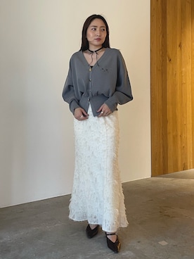 「LAGUNAMOON（ラグナムーン）のアイテム」を使った、MISAKI KUBOさん（レディース・157cm）の夏コーディネート