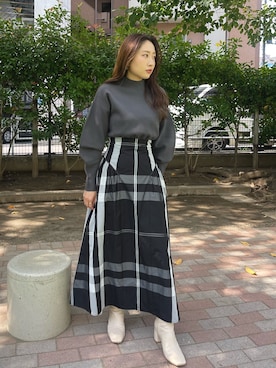 MISAKI KUBOさん（レディース・157cm）の冬コーディネート