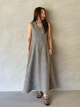 「LAGUNAMOON（ラグナムーン）のアイテム」を使った、MISAKI KUBOさん（レディース・157cm）の夏コーディネート