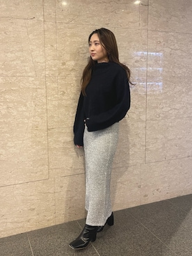 MISAKI KUBOさん（レディース・157cm）の冬コーディネート