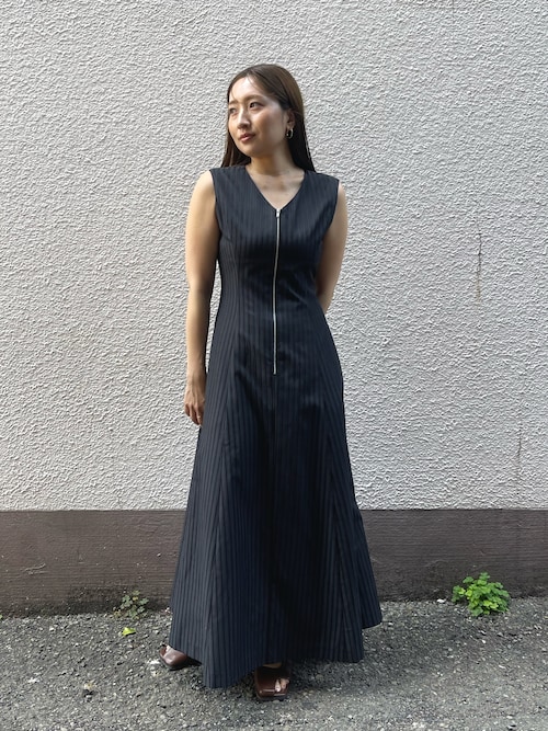 フロントZIPミックスカラーワンピース｜ラグナムーン（LAGUNAMOON