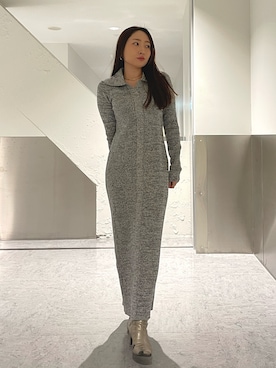 MISAKI KUBOさん（レディース・157cm）の冬コーディネート