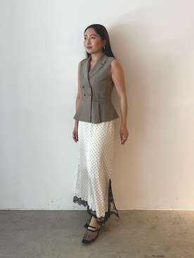 MISAKI KUBOさん（レディース・157cm）の夏コーディネート