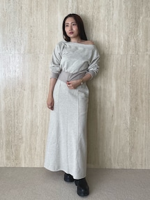 ウエストZIPラメスウェットプルオーバー｜ラグナムーン（LAGUNAMOON