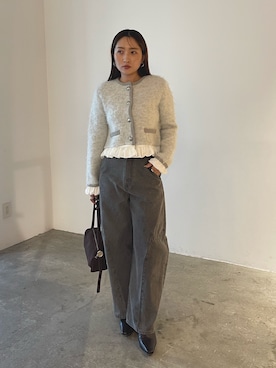 「LAGUNAMOON（ラグナムーン）のアイテム」を使った、MISAKI KUBOさん（レディース・157cm）の秋コーディネート