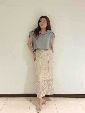 MISAKI KUBOさん（レディース・157cm）の春コーディネート