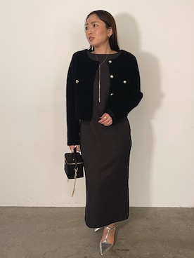 MISAKI KUBOさん（レディース・157cm）の冬コーディネート