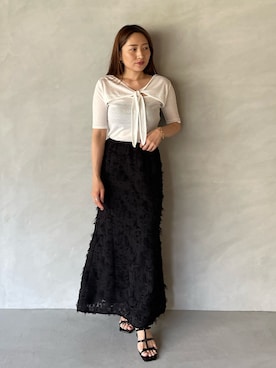 MISAKI KUBOさん（レディース・157cm）の夏コーディネート
