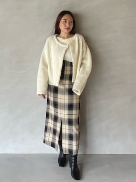 「アイテム（ブーツ）」を使った、MISAKI KUBOさん（レディース・157cm）の夏コーディネート