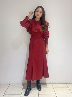 「スタイリング」｜「アイテム（ブーツ）」を使った、MISAKI KUBOさん（レディース・157cm）の夏コーディネート