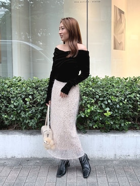 MISAKI KUBOさん（レディース・157cm）の秋コーディネート