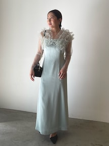 LADYチュールボレロキャミワンピース｜ラグナムーン（LAGUNAMOON