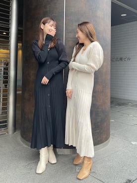 MISAKI KUBOさん（レディース・157cm）の冬コーディネート