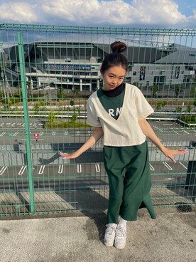 「green」｜Kanonさん（レディース・163cm）の夏コーディネート