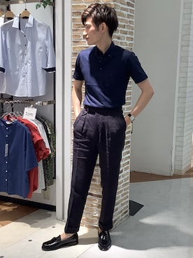 BRICK HOUSE by Tokyo Shirts 鹿児島イオンモール店さん(メンズ・175cm)の夏コーディネート