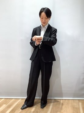 「アイテム（ビジネスシャツ）」を使った、BRICK HOUSE by Tokyo Shirts 鹿児島イオンモール店さん（レディース・157cm）の秋コーディネート