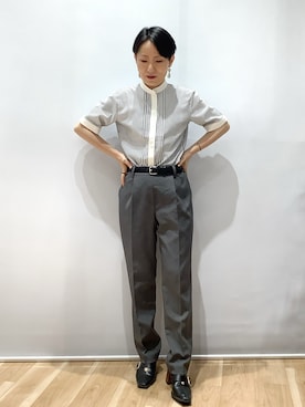 「レディースファッション」｜BRICK HOUSE by Tokyo Shirts 鹿児島イオンモール店さん（レディース・157cm）の夏コーディネート