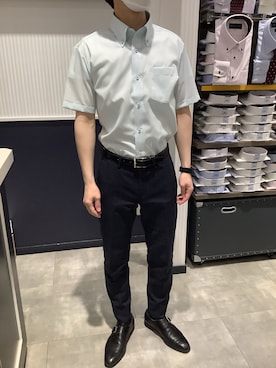 「アイテム（ビジネスシャツ）」を使った、BRICK HOUSE by Tokyo Shirts 新潟南イオンモール店さん（メンズ・170cm）の春コーディネート