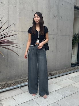 「mystic（ミスティック）のアイテム（トートバッグ）」を使った、a m iさん（レディース・164cm）の春コーディネート