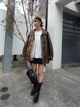 「高身長女子」｜a m iさん（レディース・164cm）の秋コーディネート