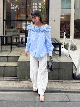 「mystic（ミスティック）のアイテム（サンダル）」を使った、a m iさん（レディース・164cm）の春コーディネート