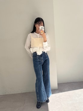 「高身長女子」｜a m iさん（レディース・164cm）の秋コーディネート