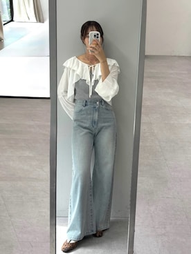 「mystic（ミスティック）のアイテム」を使った、a m iさん（レディース・164cm）の夏コーディネート
