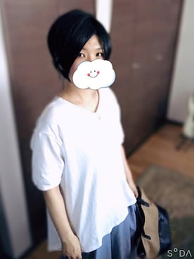 「部屋撮り」｜「アイテム（アクセサリー）」を使った、izumi-ktaさん（レディース・152cm）の夏コーディネート