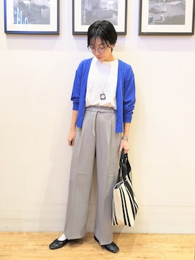 「COUP DE CHANCE（クードシャンス）のアイテム」を使った、大橋 晃代さん（レディース・166cm）の春コーディネート