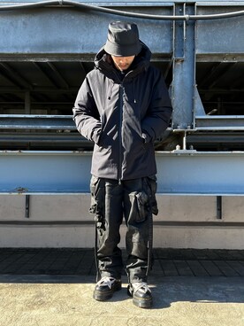 「DANKE SCHON（ダンケシェーン）のアイテム（ダウンジャケット/コート）」を使った、otokuniさん（メンズ・165cm）の冬コーディネート